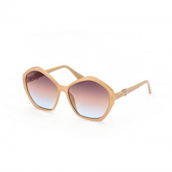 Guess Women's Gradient Square Sunglasses GU7813-5857F Shiny Beige 58