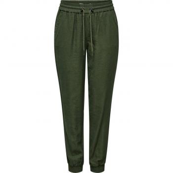 Pantalones Mujer Only Kelda Emery Pull-Up Verde Hoja de Uva 38