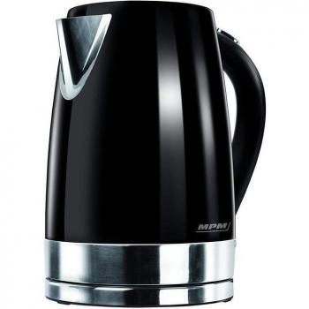 MPM MCZ-58/C Hervidor de Agua Eléctrico Inalámbrico, Acero Inoxidable, 1.7 Litros, 2200W, Libre de BPA, Resistencia Oculta