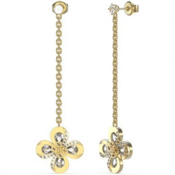 Pendientes Guess Amazing Blossom de acero dorado