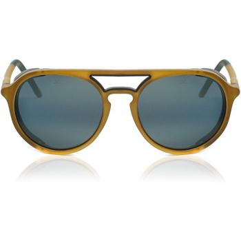 Vuarnet VL1709 ICE ROUND Polarized Men's Sunglasses Brown 51mm