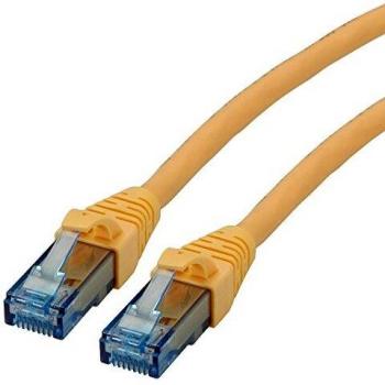 Cable de red RJ45 Cat 6A U/UTP 3 m Amarillo LSOH sin halógenos retardante de llama