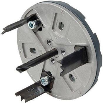 Wolfcraft 5983000 sierra de corona ajustable para instalaciones eléctricas en construcción seca, profundidad de corte 30 mm PACK 1, 0 W, 1 V, diametro 35, 65, 68, 74, 76 & 83 mm