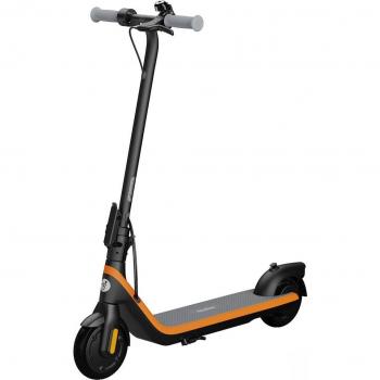 Patinete Eléctrico Plegable Segway eKickScooter C2 para Niños, Velocidad Máxima 16 km/h, Color Negro con Detalles en Naranja