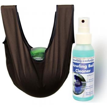 Set: Bolera de Giant See Saw Deluxe y Bolos de Exclusive Ball Cleaner 100 ml, marrón