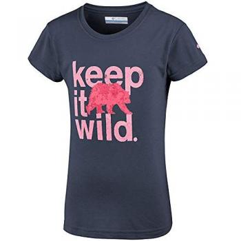 Columbia Little Canyon Camiseta, Niñas, Nocturnal, Extra-Large