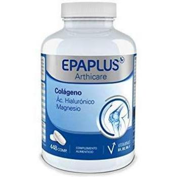 EPAPLUS Arthicare, Colágeno + Ácido Hialurónico + Magnesio, Colágeno Hidrolizado con Ácido Hialurónico y Magnesio, 448 Comprimidos