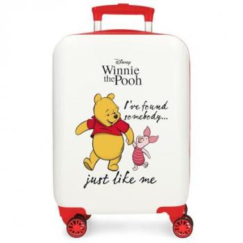 Maleta de Cabina Rígida Disney Winnie & Piglet 50 cm Blanco Unisex