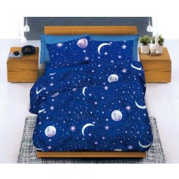 Funda Nórdica completa, 1 plaza, estampado de luna