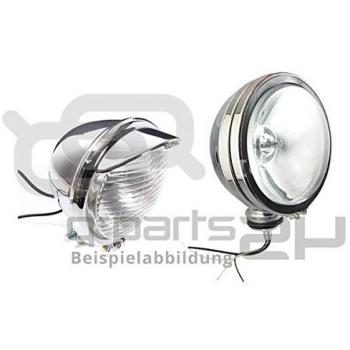 Óptica de faro HELLA 1FE 138 520-011, faro de carretera Jumbo 220, halógena, 24V / 12V, recto, número de referencia: 37.5