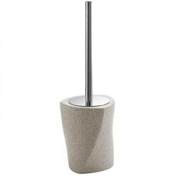 Gedy LB330300300 Escobillero WC, Beige, 12.5x12.1x41.6 cm