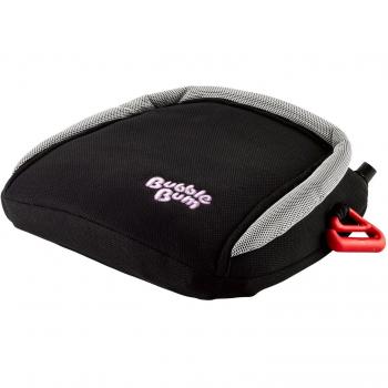 BubbleBum Asiento Elevador de Coche Hinchable / Inflable - Grupo 2/3 Niños - Estrecho | Delgado | Sin Respaldo | Portátil | Plegable | Elevador de Viaje - Compacto, Cómodo y Conveniente - Negro
