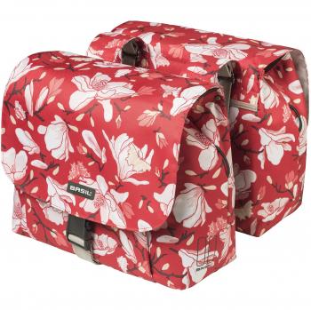 Basil Bolsa de bicicleta Magnolia S, Poppy Red, 32 x 17 x 8 cm