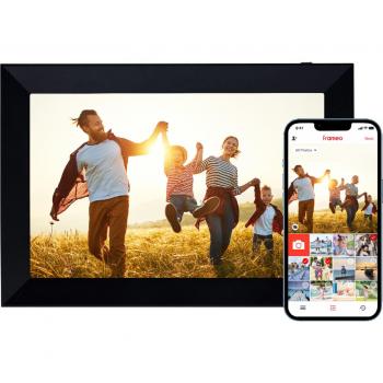 Rollei Smart Frame WiFi 103 Black - Marco de Fotos Digital de 10,1 Pulgadas con WiFi, Aplicación Frameo para Compartir Fotos y Vídeos, Panel IPS, Funciones Variadas, Ranura microSD