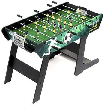 Devessport - Futbolín Infantil Plegable Recomendado para niños a Partir de 7 años - Patas Plegables - Barras telescópicas - Fácil de Guardar - Maracaná - Medidas: 118 x 60.5 x 78 Cm