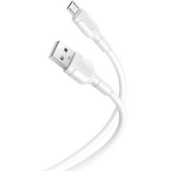 XO Cable de Carga y Transmisión de Datos - 1m Longitud - Micro USB Conector - Silicona Suave Duradera - Alta Velocidad 5V, 2.1A - Color Negro