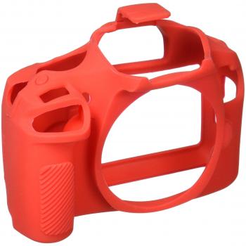 EasyCover by Bilora Carcasa de Silicona para Canon 1300d Rojo/Negro