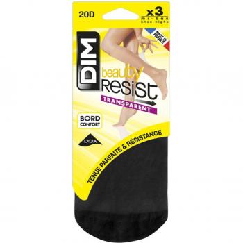 Pack de 3 mini medias transparentes con puntera reforzada stop malla Dim
