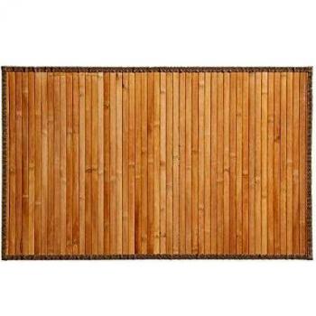 Alfombra de baño de bambú natural 50 x 80 cm antideslizante