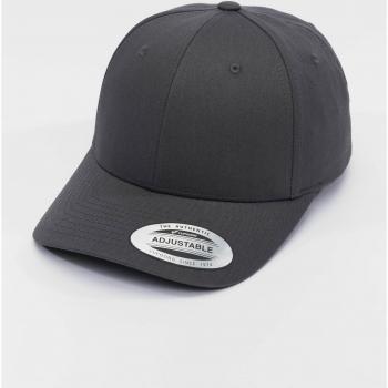 Flexfit Curved Classic Snapback Cap - Charcoal Grey, Adjustable Fit