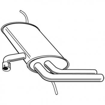 Silenciador Walker 023259, silenciador trasero, compatible con múltiples vehículos, fabricado en acero inoxidable, diseño de bajo perfil para una instalación sencilla, reduce el ruido del escape y mejora el rendimiento del motor