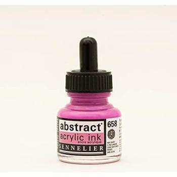 Sennelier - Tinta acrílica en frasco – rosa quinacridone