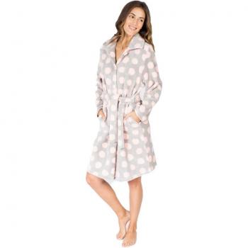 MASSANA Bata de Mujer de Lunares L686237 - Rosa, M