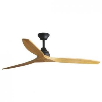 Ventilador de techo sin luz ALO L negro/madera DC Ø152cm