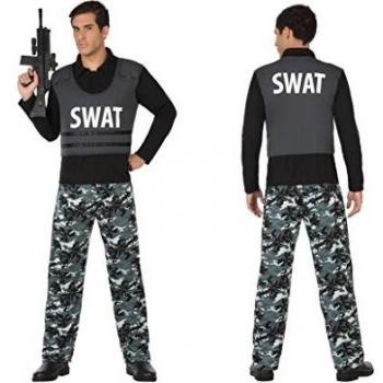 ATOSA disfraz policia swat hombre adulto camuflaje XS