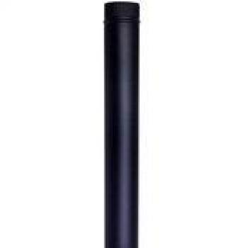 Fr - Codo 90º rizado t600 diámetro 120 negro mate