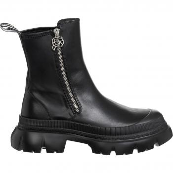 Karl Lagerfeld Women's K/Ikonik Trekka Max Black Ankle Boots Size 10 US