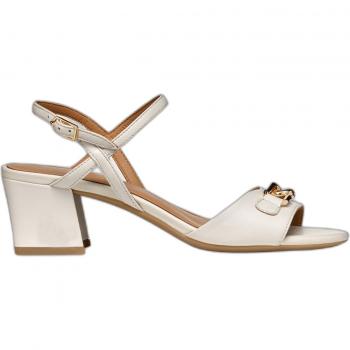 GEOX D NEW ERAKLIA 50 A - NA.SHE.LE D45RNA*000TU BEIGE, Zapatillas para mujer, color beige claro, diseño moderno y cómodo, suela transpirable, tecnología de impermeabilidad
