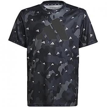 Adidas Camiseta Manga Corta TR-ES AOP Gris Oscuro/Blanco para Niños