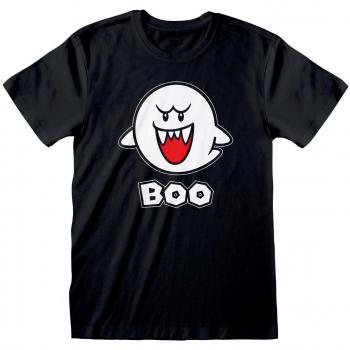 Camiseta gaming de Super Mario - Boo - S XL - para Hombre - Negro