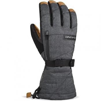 DAKINE Guantes para Hombre Guantes de Piel Titan, Carbon, S, 01100353