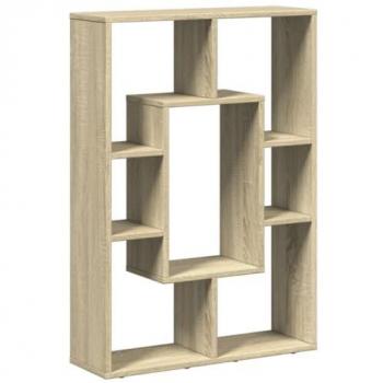 Estantería de madera de ingeniería roble Sonoma 63x20x90 cm Marrón