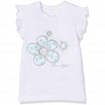 NAME IT Nitdaisine Capsl Top Mznb, Camiseta para Bebés, Blanco