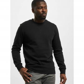 Sudadera Básica Negra Jack & Jones para Hombre con Cuello Redondo Regular Fit 85% Algodón