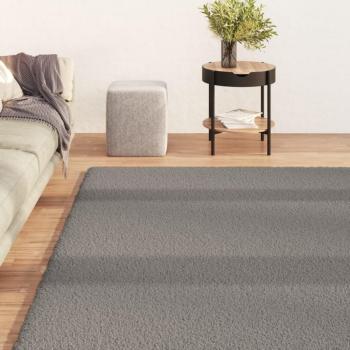 Alfombra Shaggy de Pelo Largo Gris 160x230 cm
