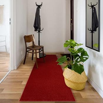 Alfombra de Pasillo Eton Roja 70x400 cm