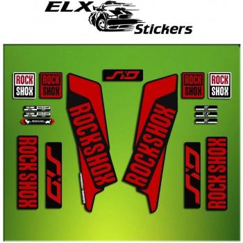 Pegatinas HORQUILLA ROCK SHOX SID 2016 ELX36 STICKERS AUFKLEBER AUTOCOLLANT DECALS BICICLETA CYCLE MTB BIKE 29