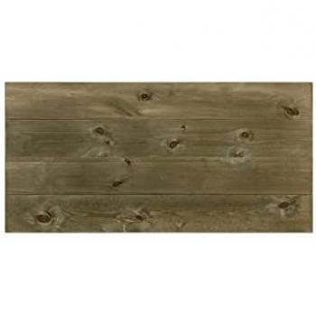 Cabecero de madera maciza DECOWOOD en tono verde, fabricado a mano en España, medidas 120x60 cm (cama 100/110 cm), modelo Flandes