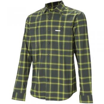 Camisa Trangoworld Zernez verde/lima, manga larga, talla M