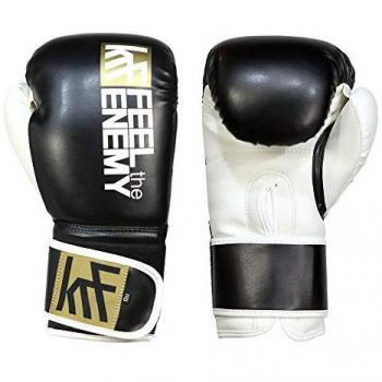 KRF Guantes de Boxeo de Entrenamiento, Adultos Unisex, Blanco, 8 oz