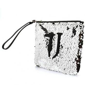 TRUSSARDI JEANS M029 Silver T-Wow Night Flat POUC Borsa Donna con MANICI 75W00131