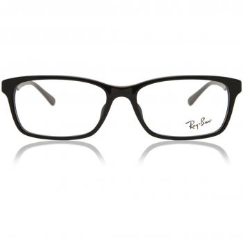 Ray-Ban RX5318D Asian Fit 2000 Armazones para Hombre Negros con lentes recetados, ajuste asiático, color negro