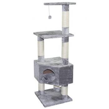 Árbol para gatos Classic Eco Loonaa 137 cm, Gris Claro, Griffoir y Rascador