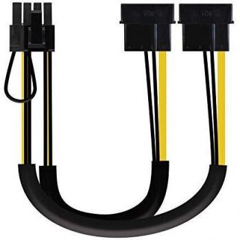 NANOCABLE 10.19.1201 - Cable de alimentación para Tarjeta gráfica 2xMOLEX 4pin/M a PCI-E