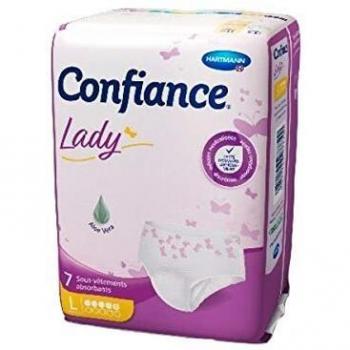 Pantalones Absorbentes Confiance Lady 5G Talla L - Paquete de 7 unidades