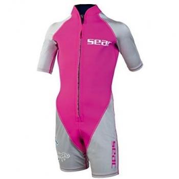 SEAC Hippo Traje Corto, Infantil, Rose/Gris, 5 Años